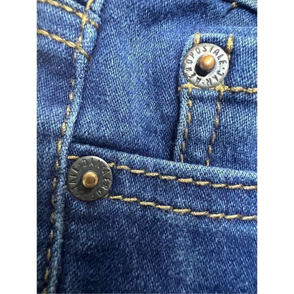 Aeropostale Women's Blue High Waisted Cotton Blend Jeggings Size 2 - Picture 7 of 11